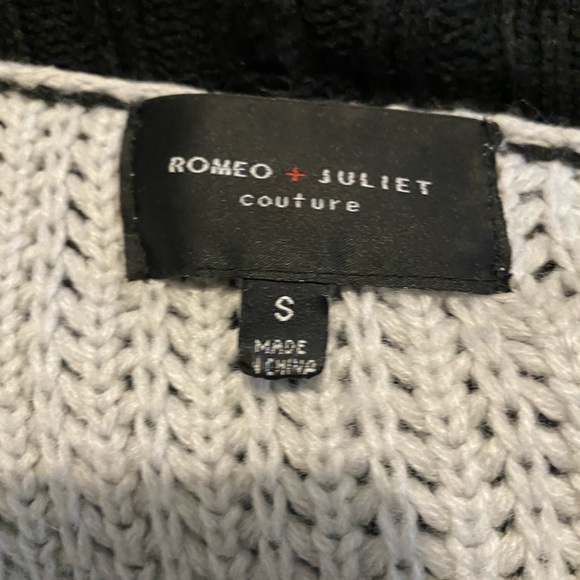 Romeo & Juliet couture. Black and grey knit cardigan - Picture 3 of 3
